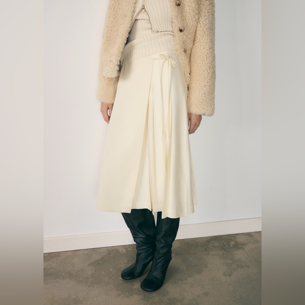 Mango LYOCELL SKIRT WITH BOW